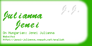 julianna jenei business card